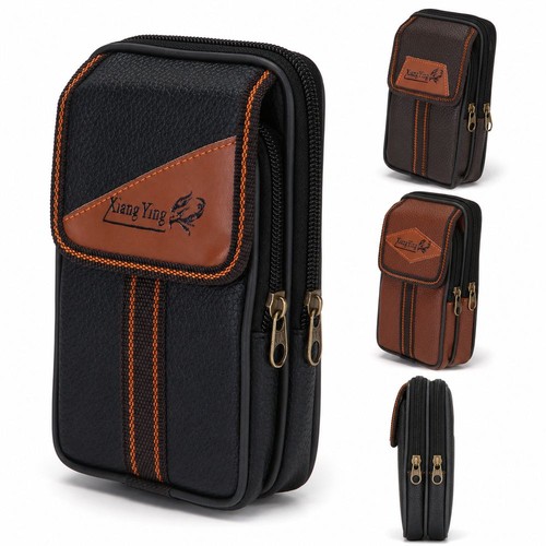 Zipper man belt pouch - zipper, 6.5inch