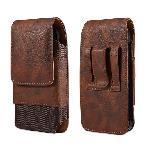 Leather waist bag holster - leather,