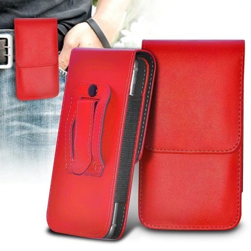 Red quality belt - red, clip