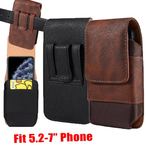 Mens leather waist - leather, phone