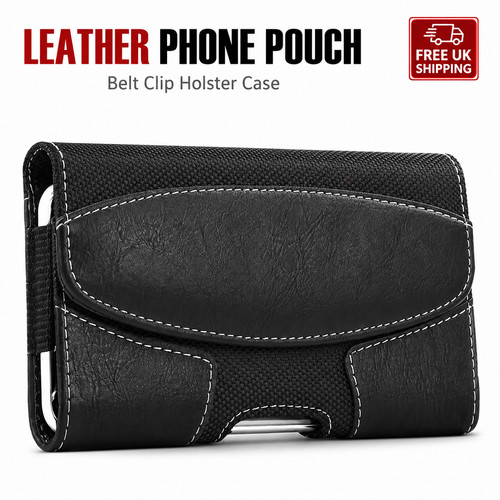 Universal leather phone pouch - universal,