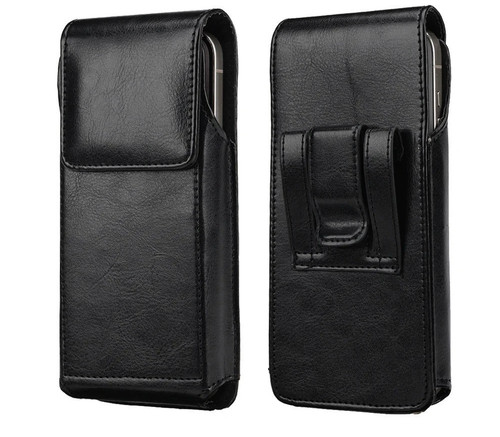 Leather phone holster waist - leather,