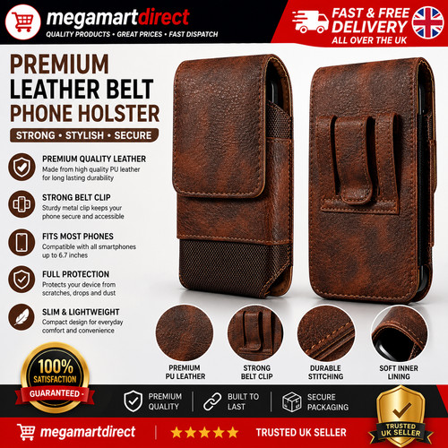 Leather phone holster waist - holster,