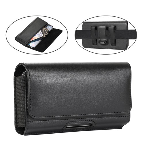 Universal leather belt - universal, pouch