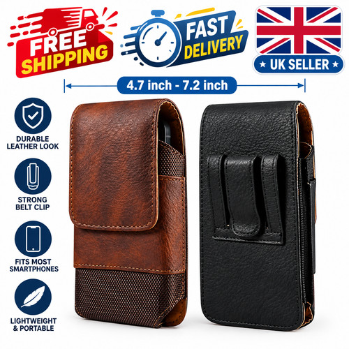 Leather phone holster waist - holster,