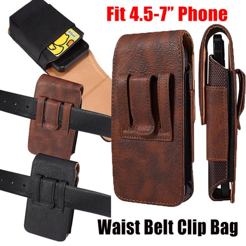 Mens leather waist phone - waist,